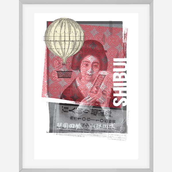 Shibui,  Giclée art print na papir, 48 x 66 cm ( V ceno je všteto: aluminijasti okvir Nielsen, beli paspartu in antirefleksno steklo.)