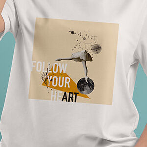 T-shirt Follow your hart